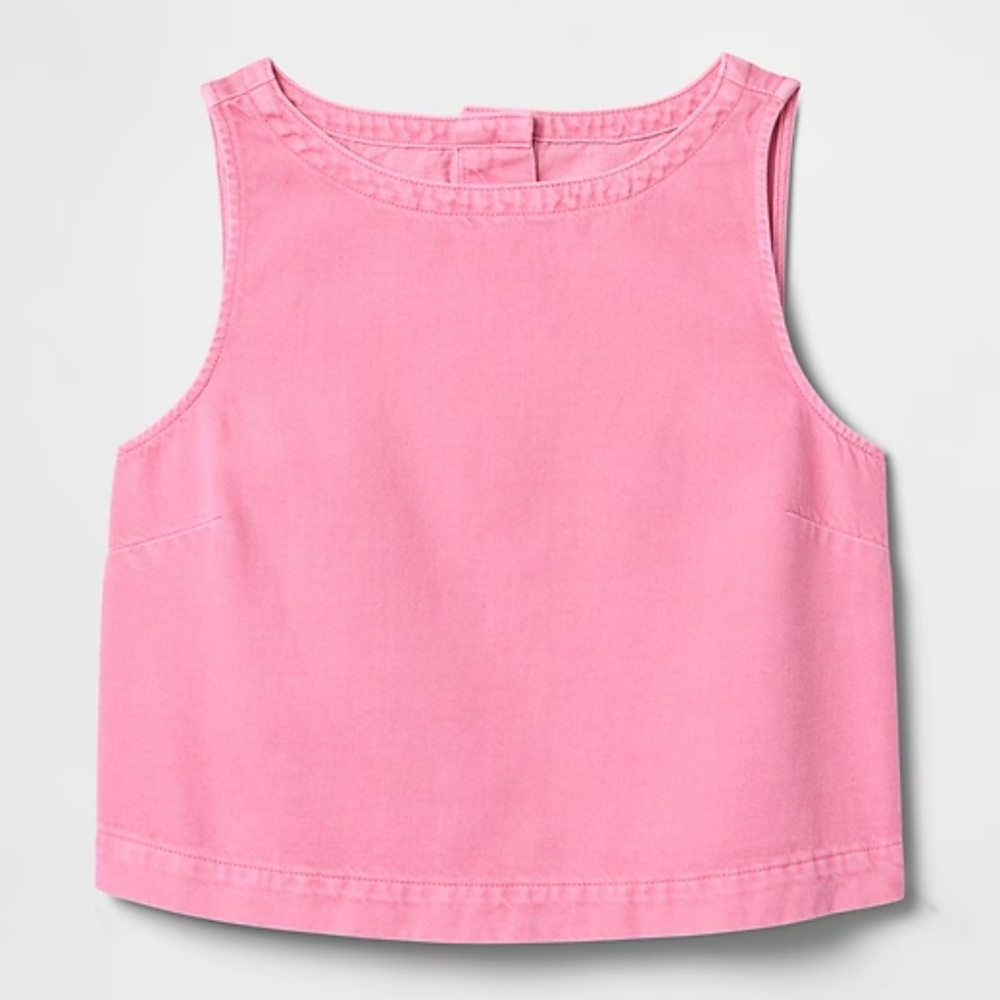 GAP ultrasoft Denim Tank Crop NWOT Size M